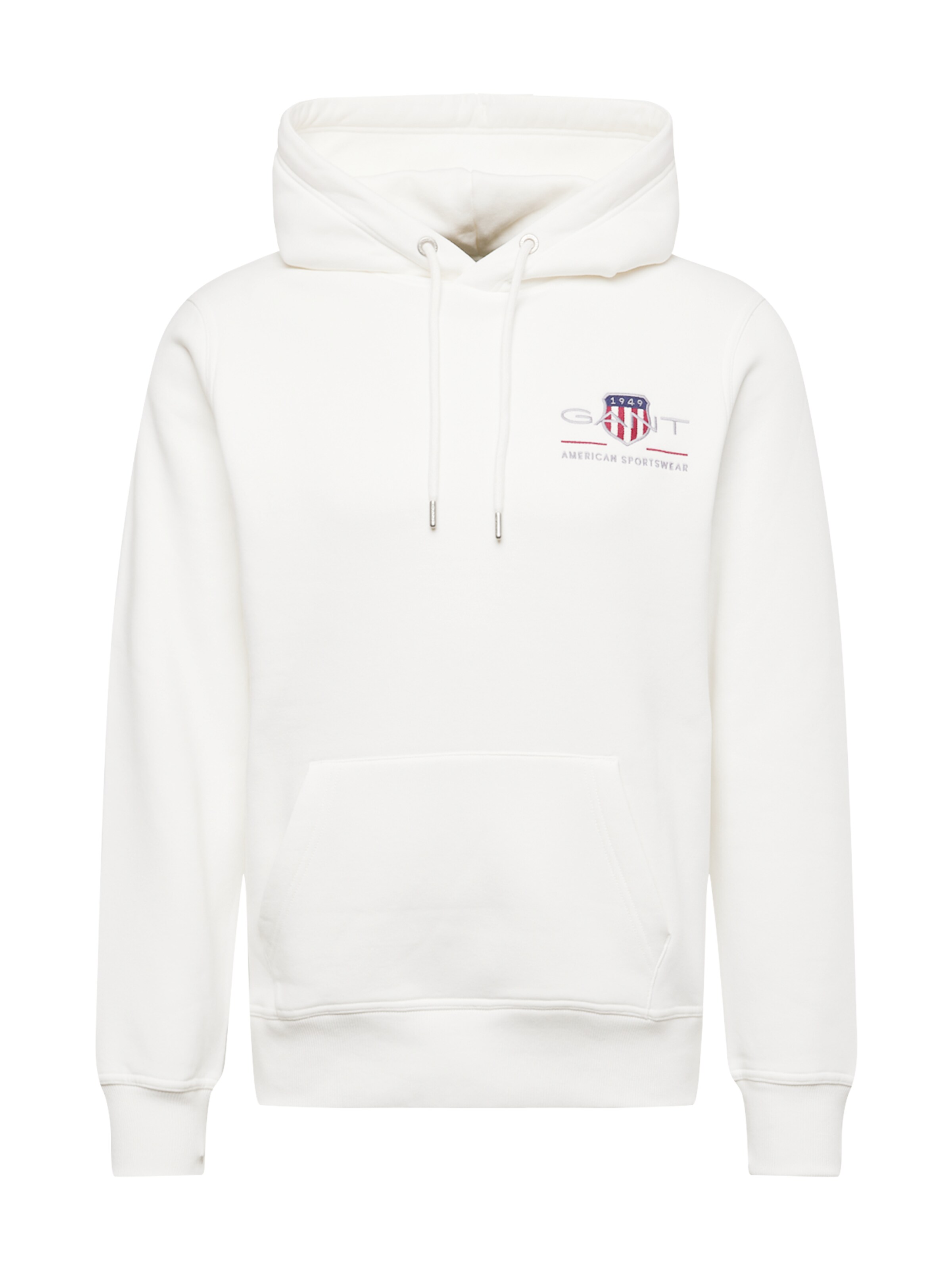GANT Mikina – bílá: přední strana