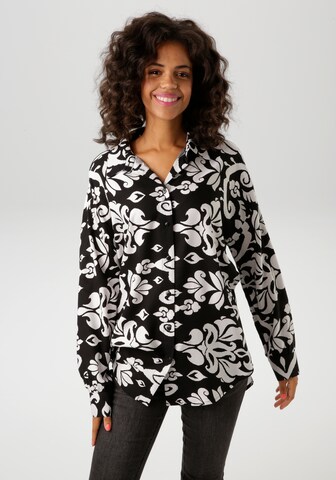 Aniston CASUAL Blouse in Black: front