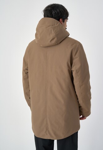 Cleptomanicx Parka 'Reset' in Braun