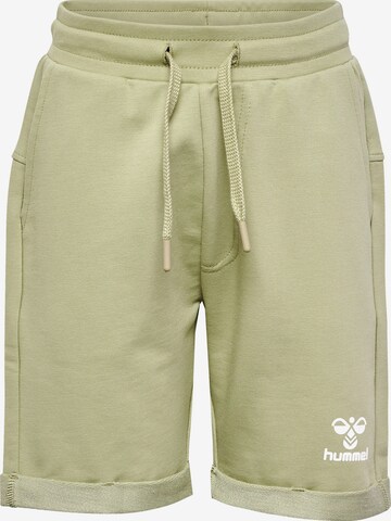 Hummel Regular Broek in Groen: voorkant