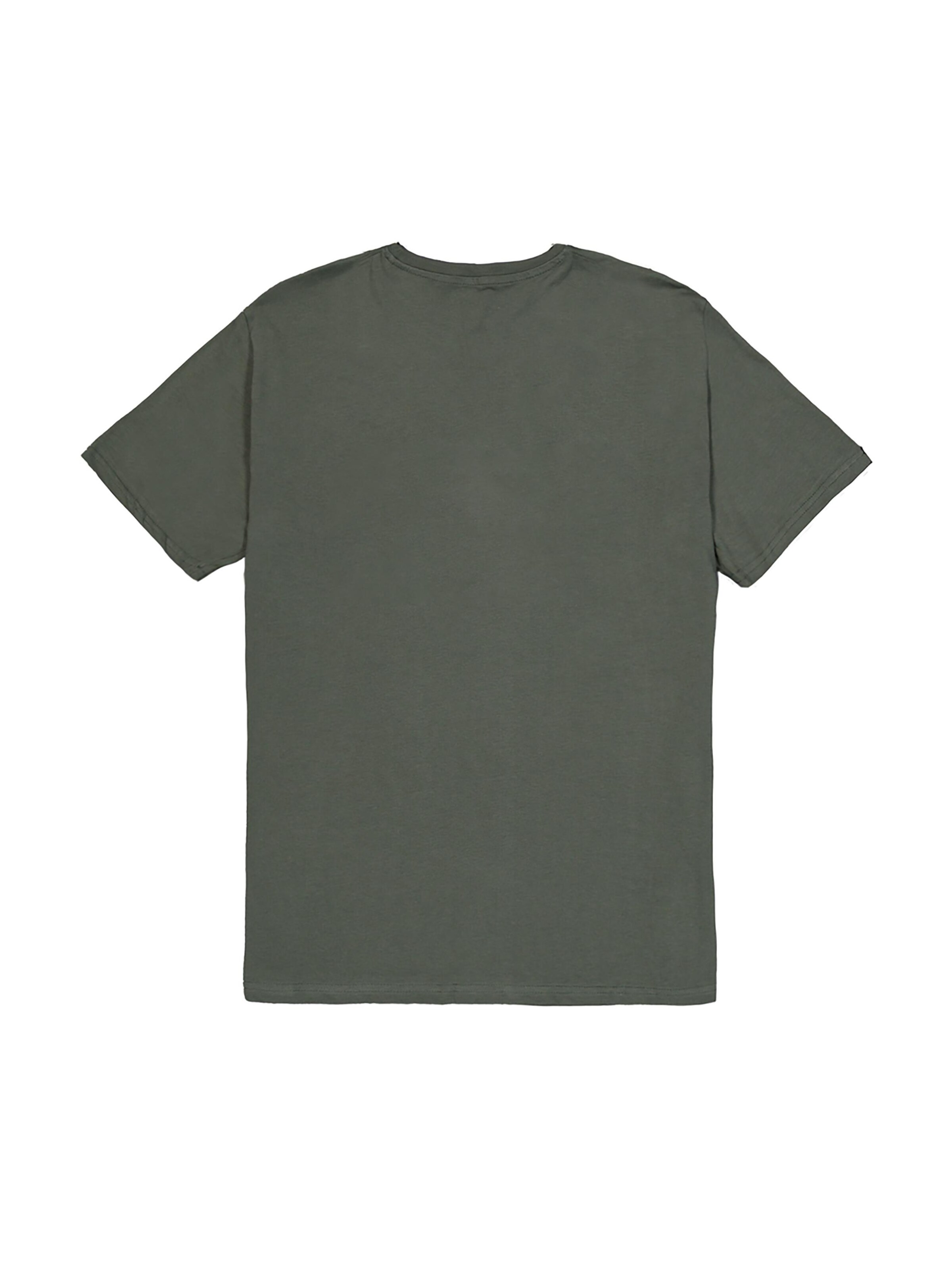 ALPHA INDUSTRIES Shirt 'Basic Small Logo'‌‌ in Grün