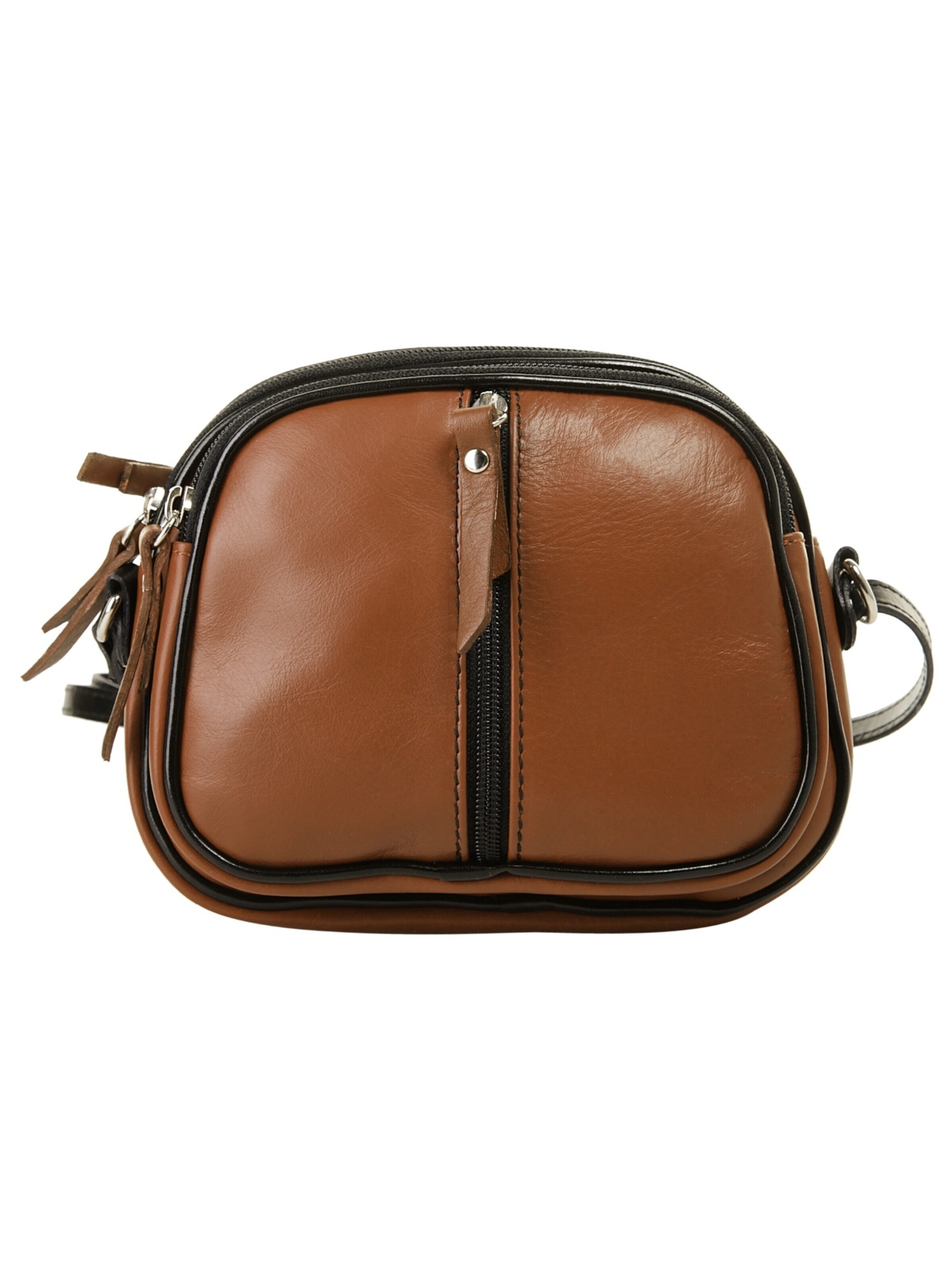 Cluty - Bolso de hombro en marrón: frente