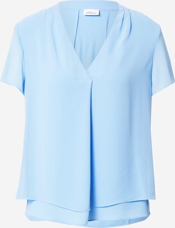 s.Oliver BLACK LABEL Blouse in Blauw: voorkant