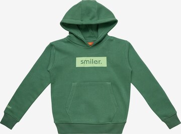 smiler. Sweatshirt 'Happy' in Green: front