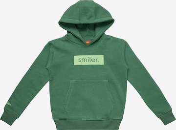 smiler. Sweatshirt 'Happy' in Groen: voorkant