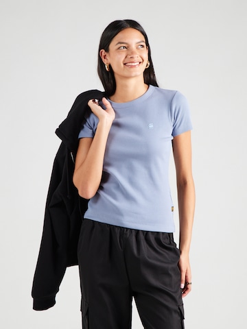 Tricou de la G-STAR pe albastru: față