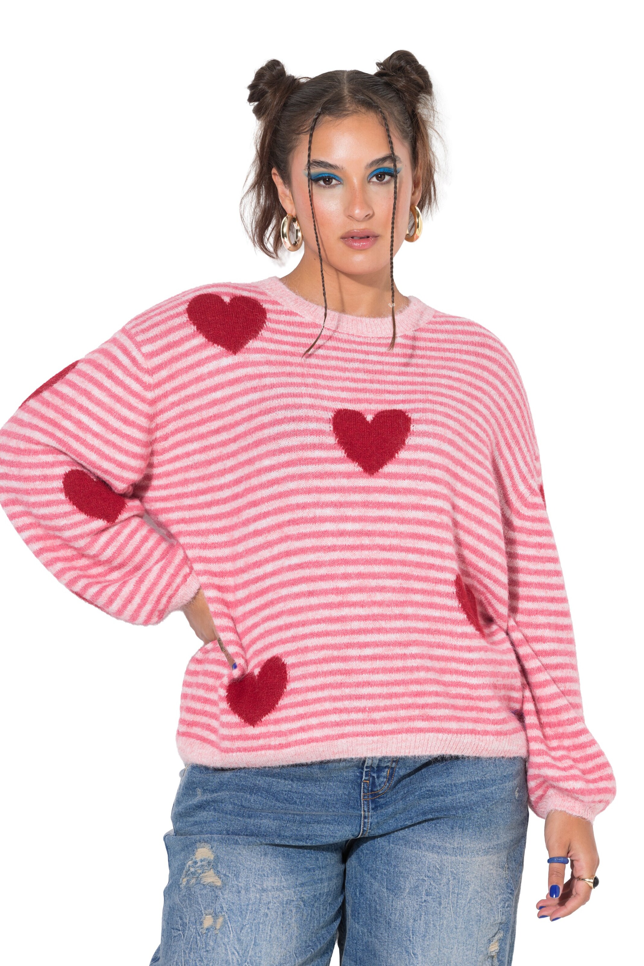 Studio Untold Sweater in Pink: front