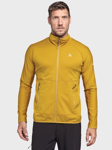Schöffel Funktionele fleece-jas ' Hiking Fleece Jk Style Cascata MNS ' in Geel: voorkant