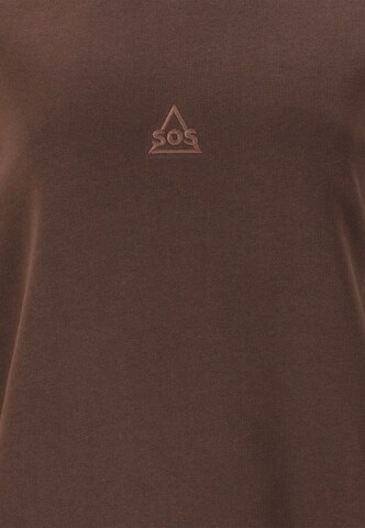 SOS Sweatshirt 'Bovec' in Braun