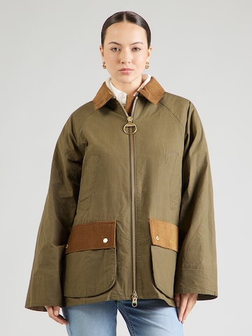 Barbour Prechodná bunda 'Laneshaw Casua Dusky' - Zelená: predná strana