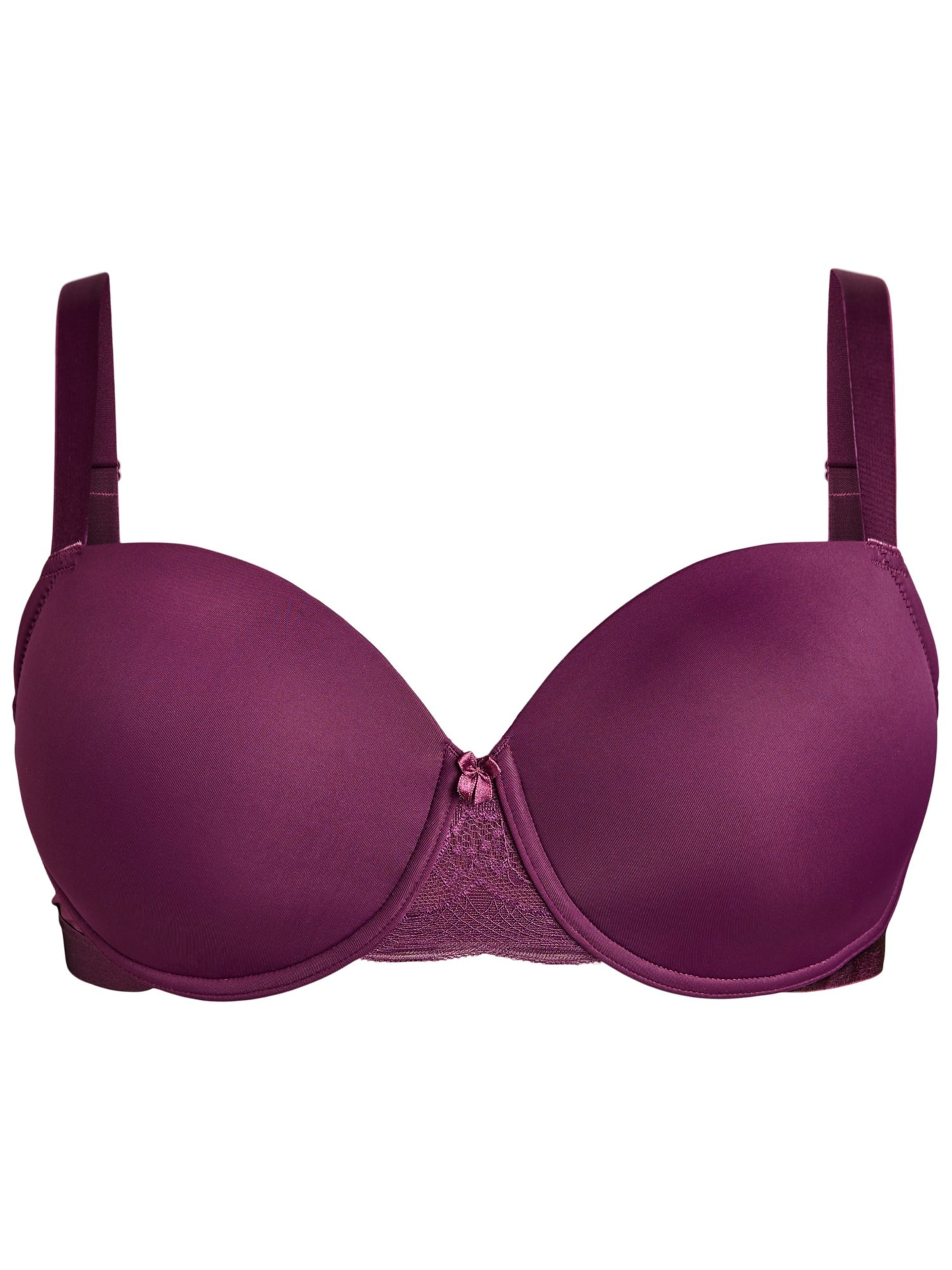 Devoted by Zizzi T-shirt Podprsenka 'Lfie' – fialová: přední strana