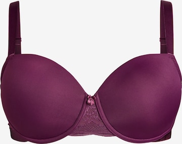 purpurinė Devoted by Zizzi Marškinėliai Liemenėlė 'Lfie': priekis