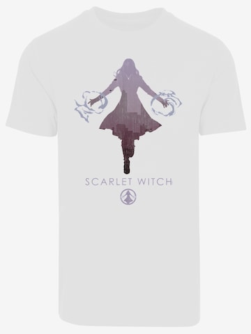 T-Shirt 'Marvel Universe Scarlet Witch' F4NT4STIC en blanc : devant