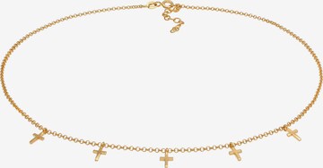 ELLI Necklace 'Kreuz' in Gold: front