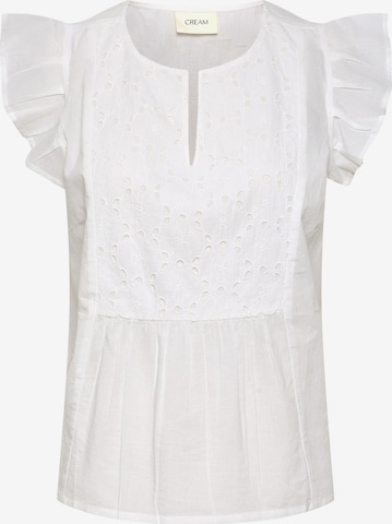 Cream Bluse 'Pablo' i hvid: forside