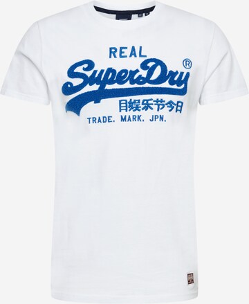 T-Shirt Superdry en blanc : devant