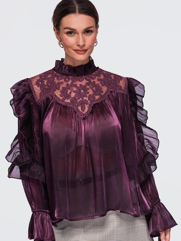 Ombre Blouse in Rood