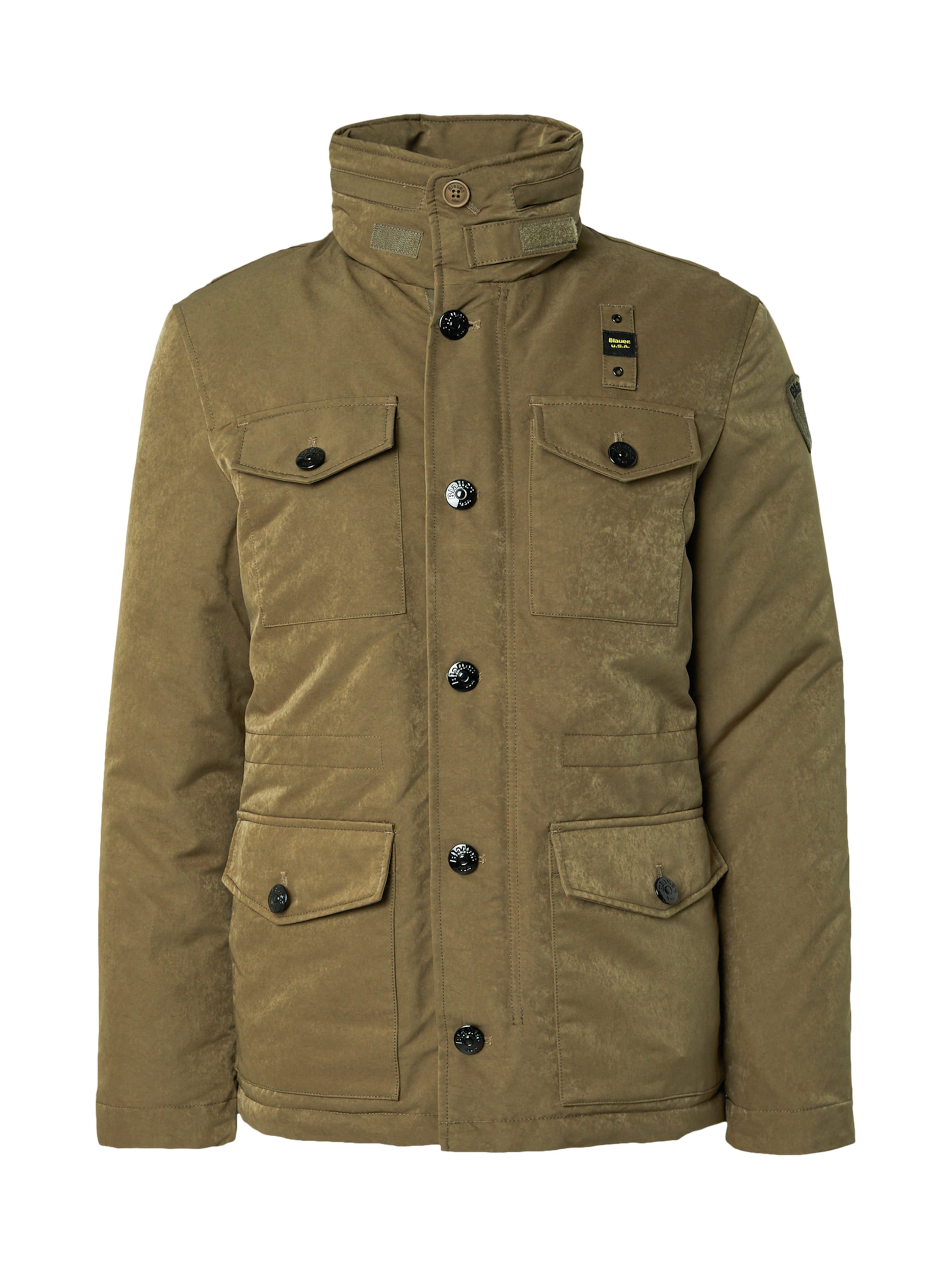 Blauer.USA Overgangsjakke i grøn: forside