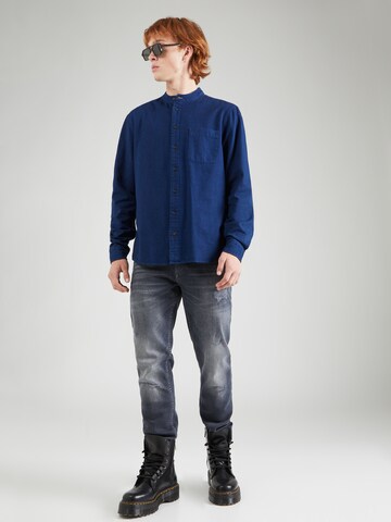 BLEND Regular Fit Hemd in Blau