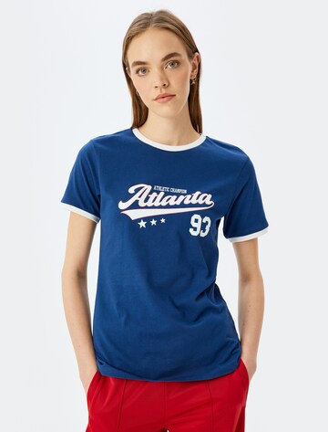 Koton T-shirt in Blau ABOUT YOU