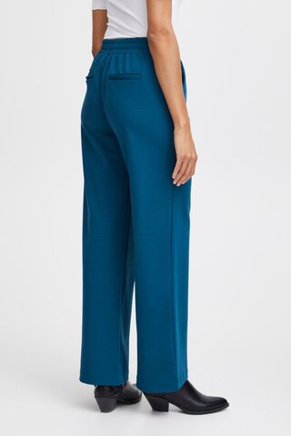 b.young Wide leg Pleat-Front Pants 'Rizetta' in Blue