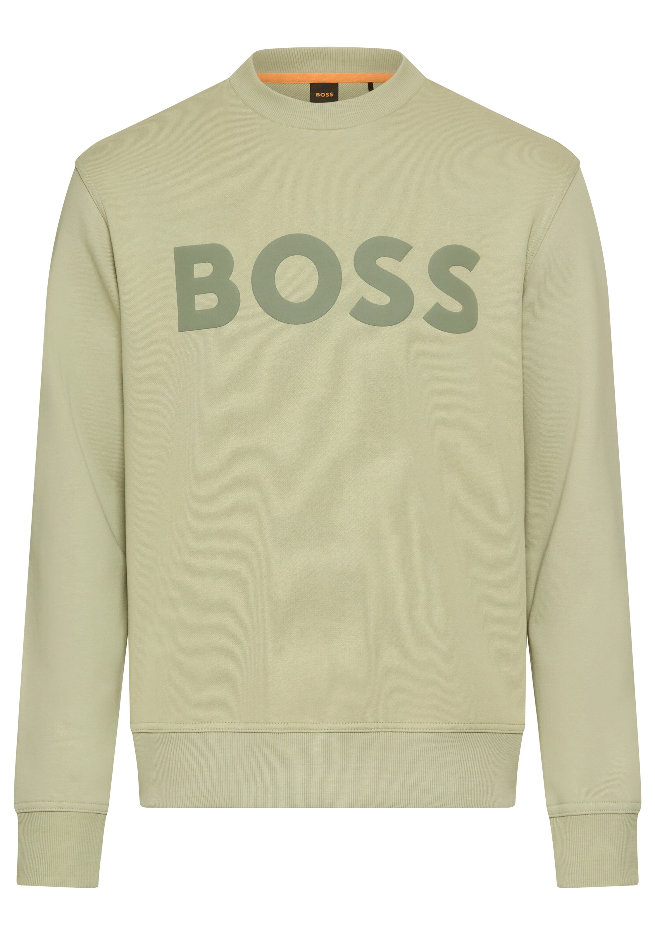 BOSS Sweatshirt 'WeBasic' in Green: front