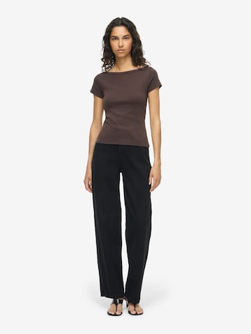 T-shirt Noisy may en marron