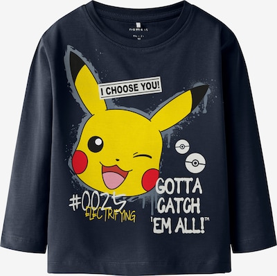 NAME IT Paita 'NMMNor Pokemon' värissä laivastonsininen / tummankeltainen / punainen / offwhite, Tuotenäkymä