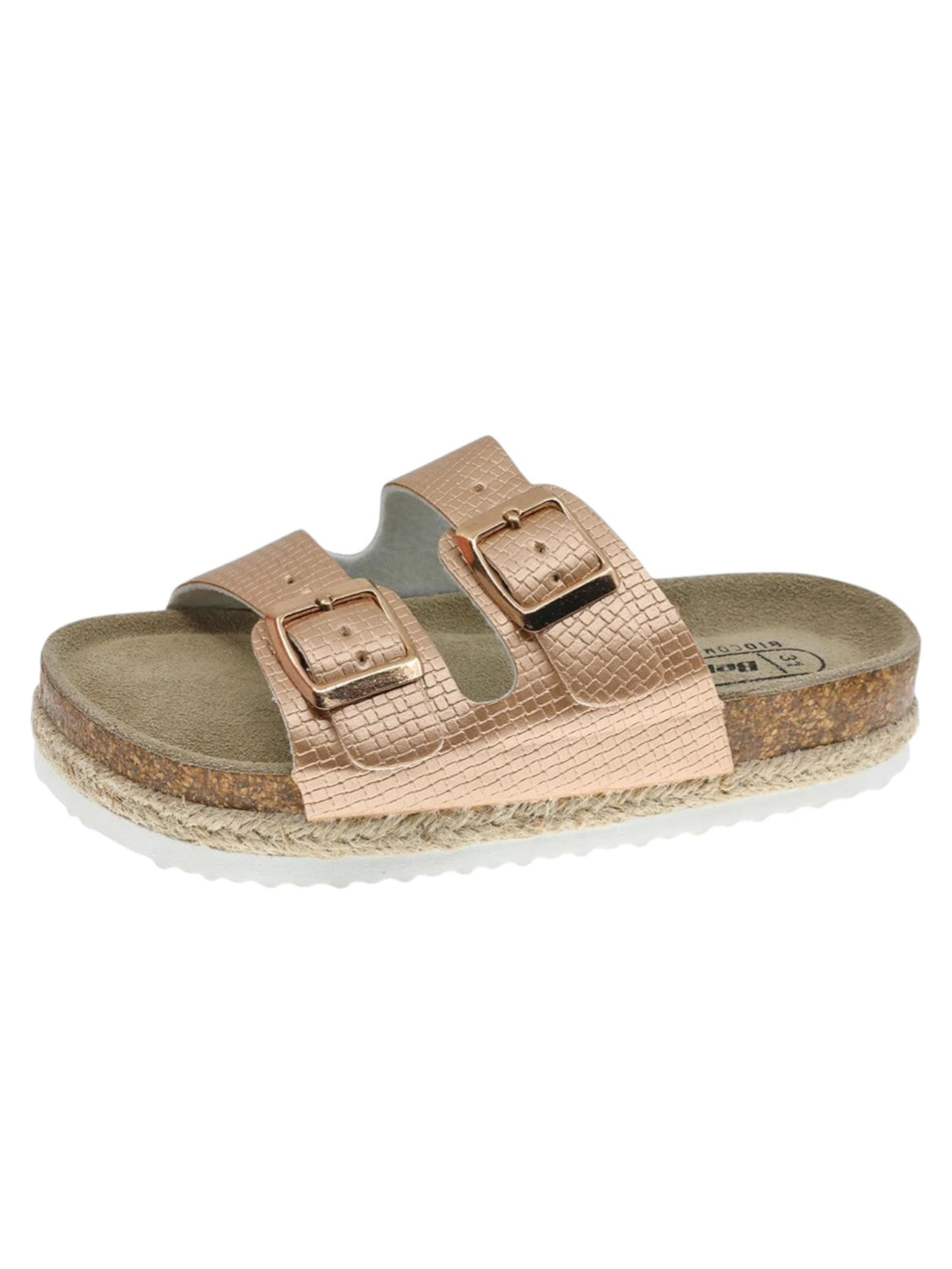 Sandalo 'Casual Slipper' di Beppi in oro: frontale