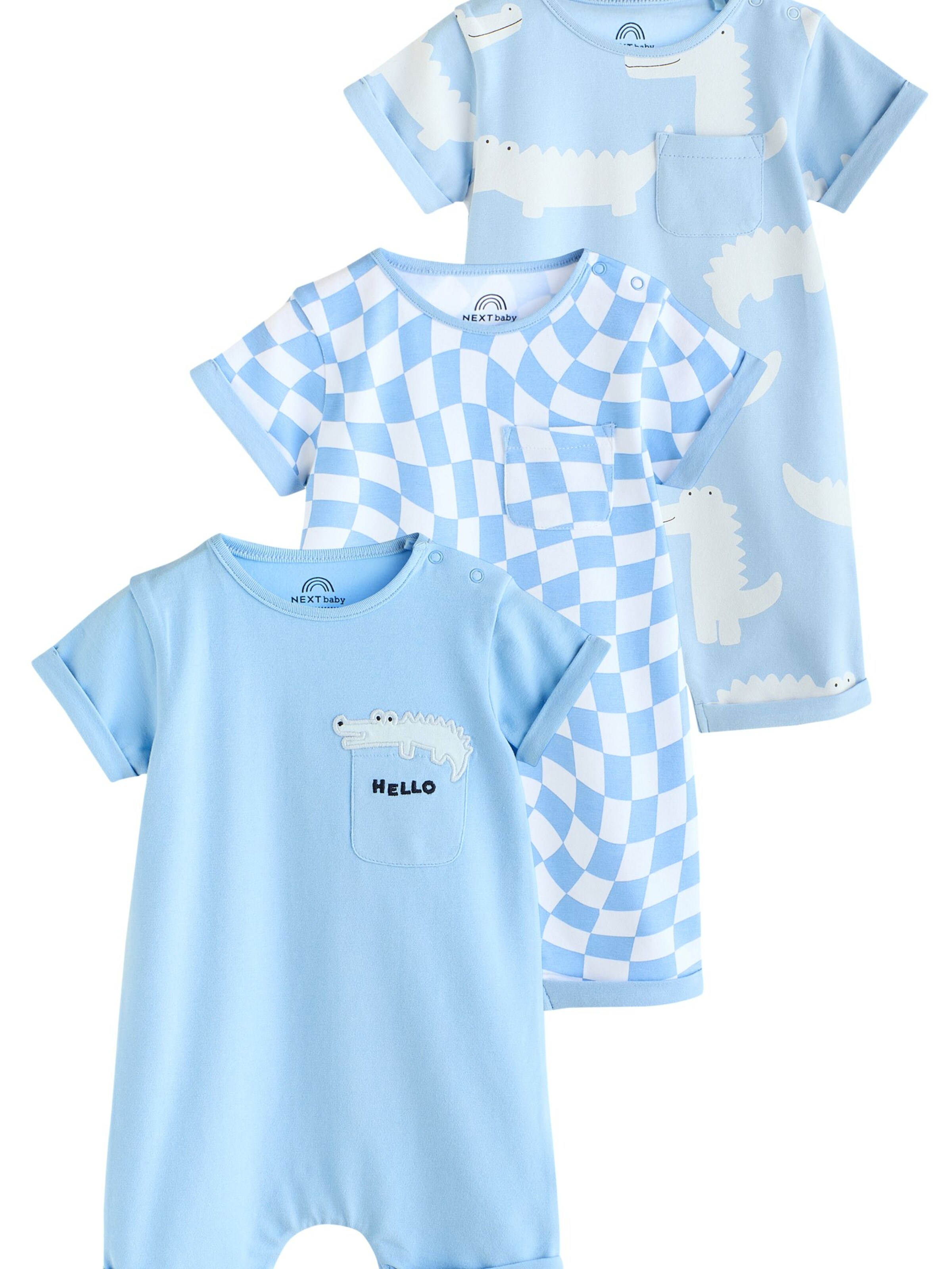 Next Śpiochy/body w kolorze niebieski: przód