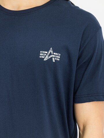 T-Shirt ALPHA INDUSTRIES en bleu