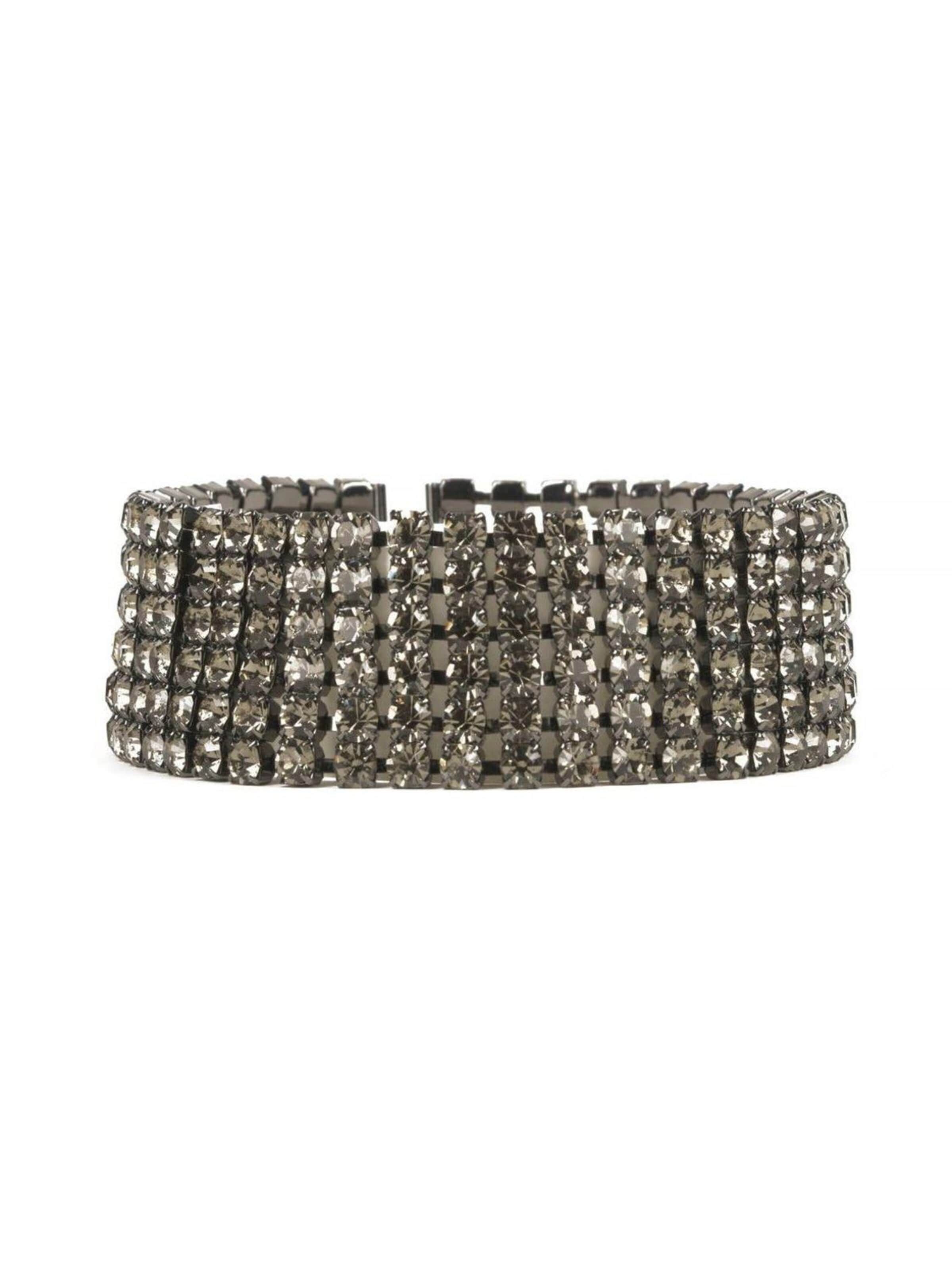 Lanțuri 'Asteria choker in argento 925 brunito' de la Addicted2 pe gri: față