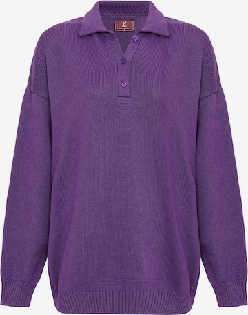 Williot Neulepaita värissä lila: etupuoli