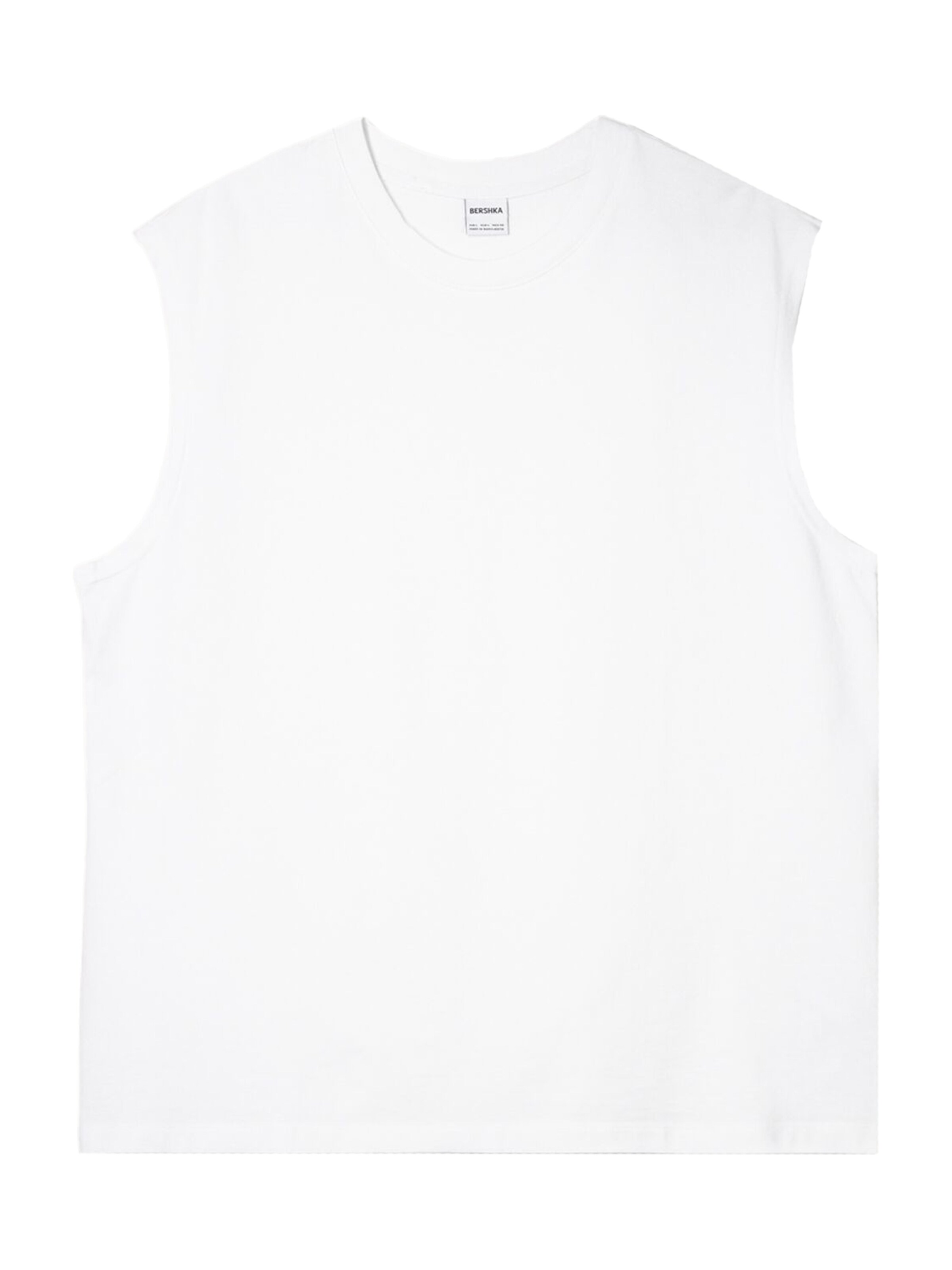 Bershka Koszulka w kolorze biały: przód