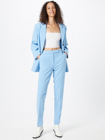 NORR Regular Pleated Pants 'Mey' in Blue