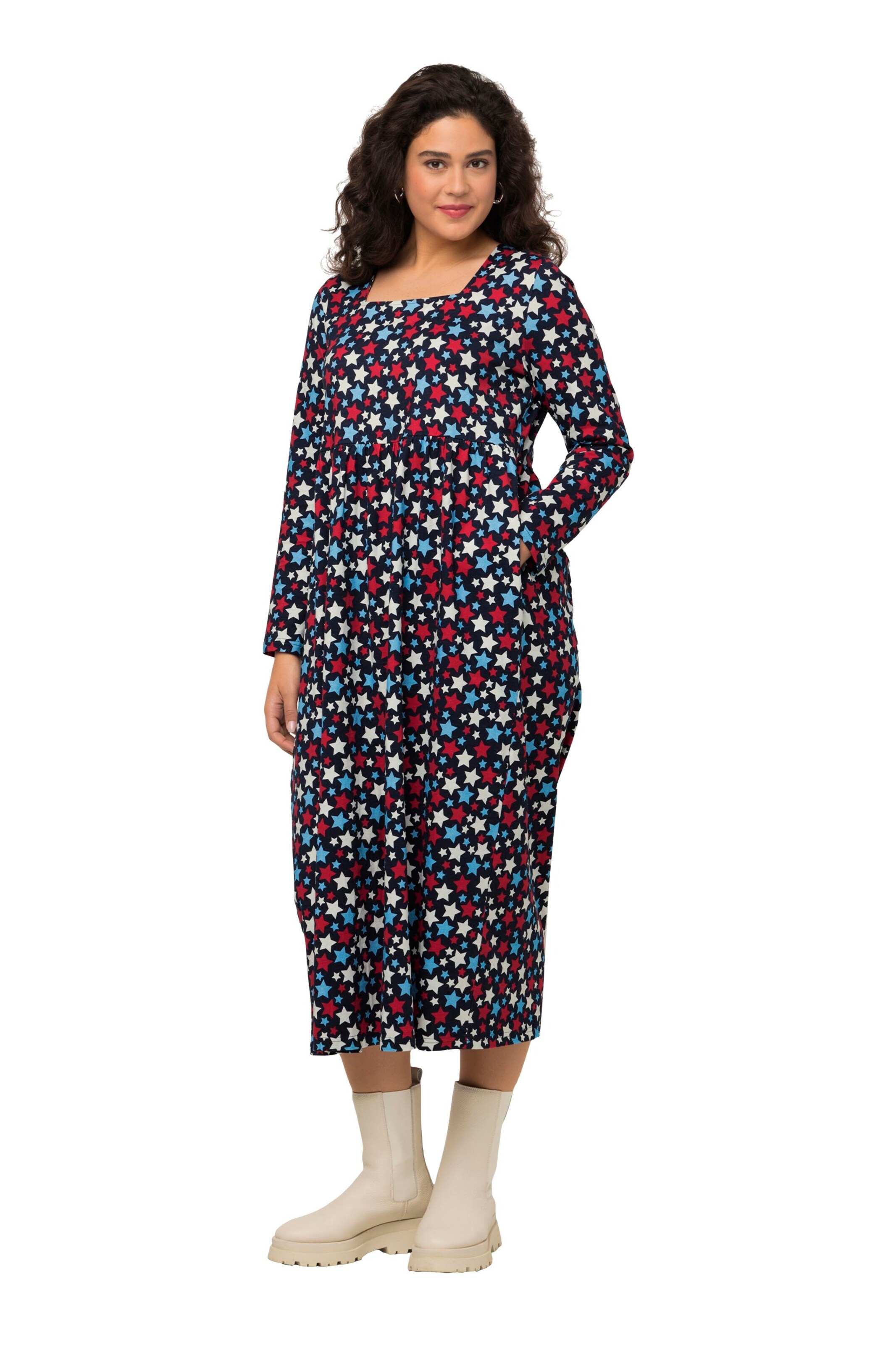 Ulla Popken Kleid in Blau: Vorderseite