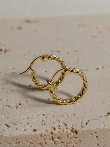 Hey Happiness Ohrring 'Braided'‌‌‌‌ in Gold