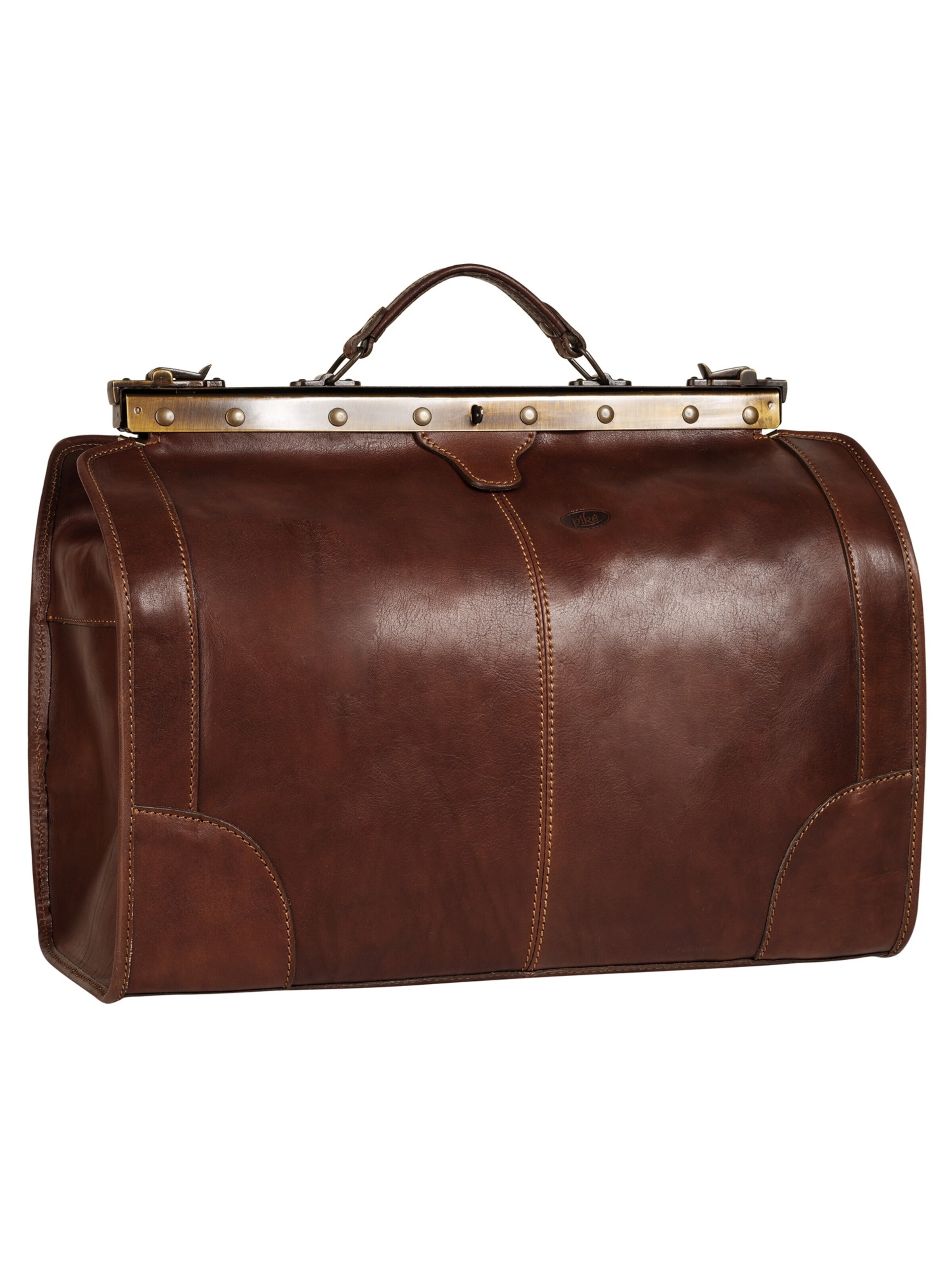 piké Travel bag 'LOMBARDIA MEDIUM' in Brown