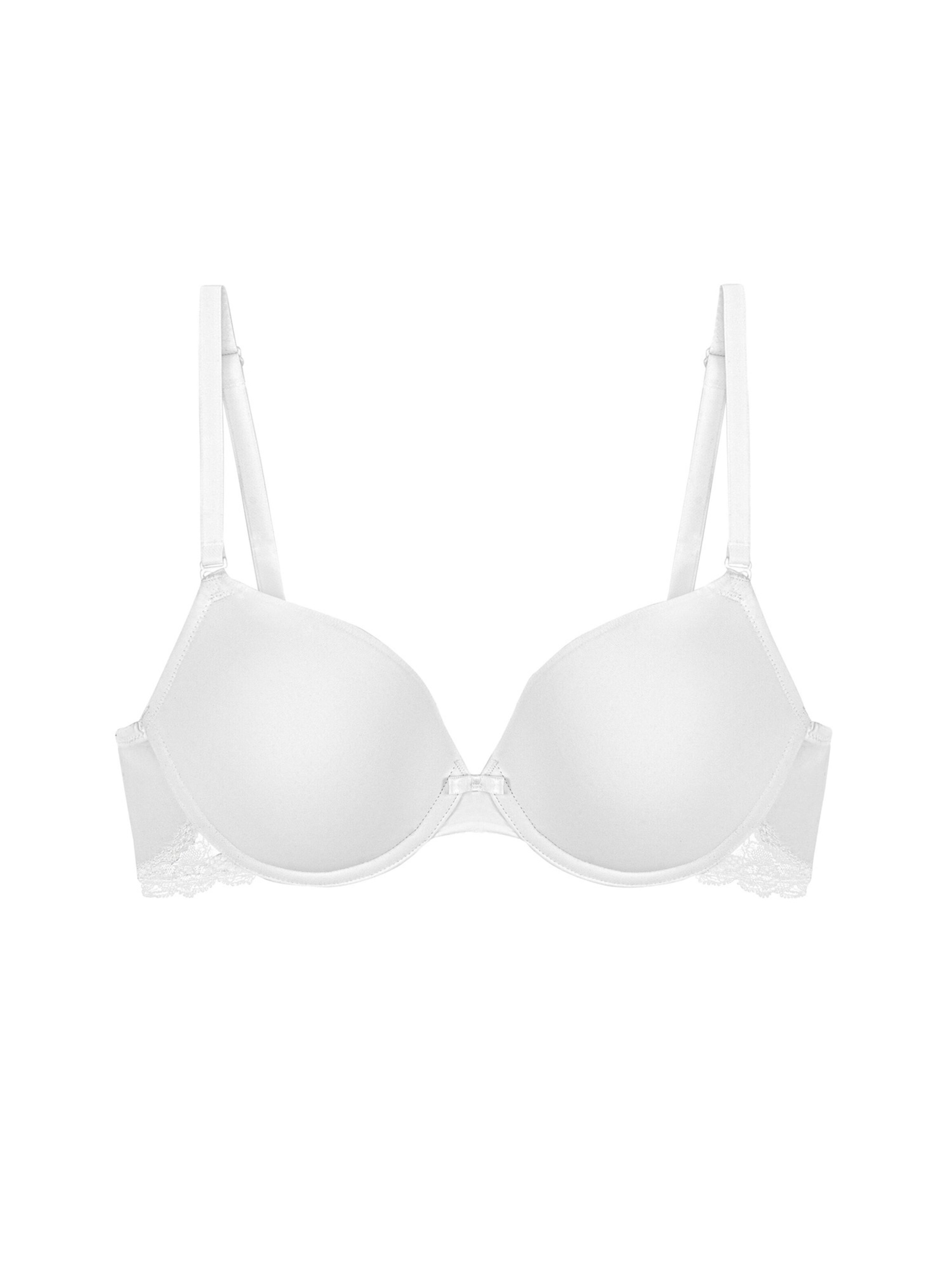 TRIUMPH Push-up-BH ' Lovely Micro ' in Weiß: Vorderseite