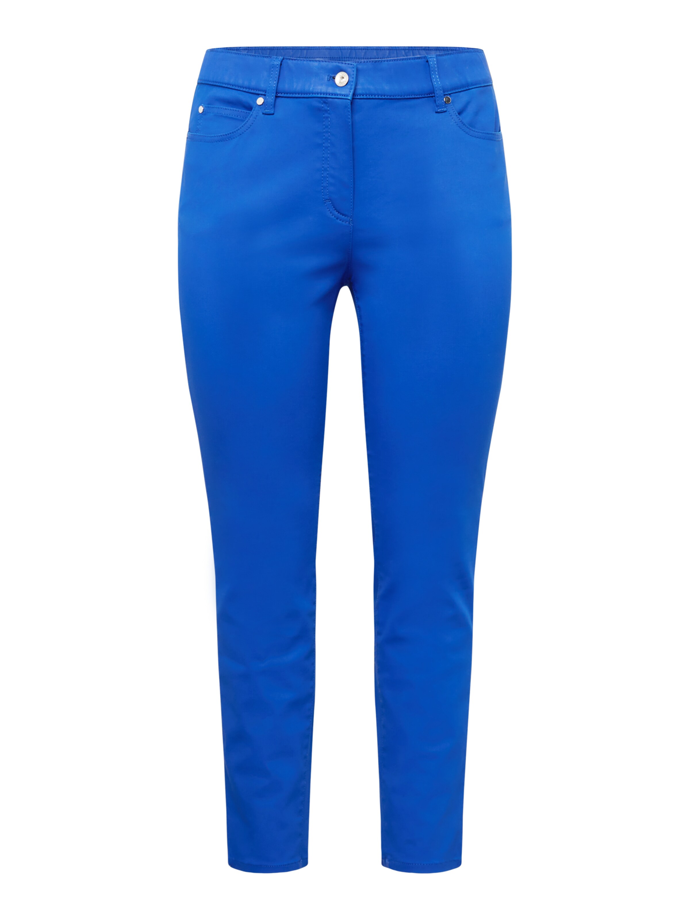 SAMOON Slimfit Jeans in Blauw: voorkant