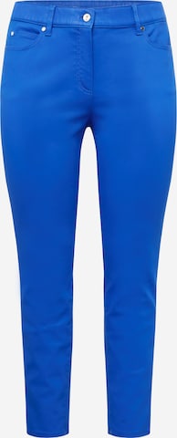 SAMOON Slimfit Jeans in Blauw: voorkant