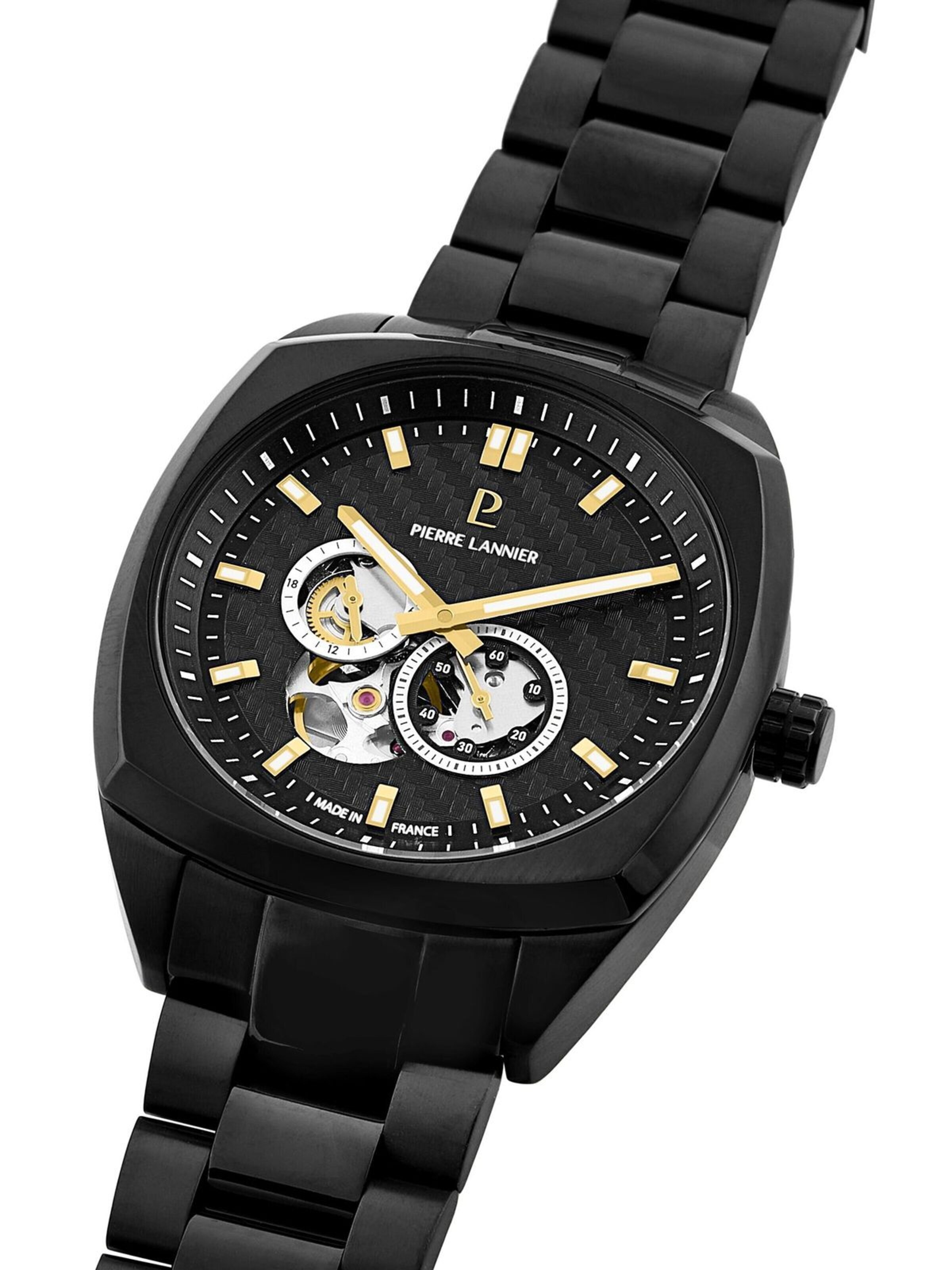 Pierre Lannier Analog watch 'Automatic watch Arcadius' in Black