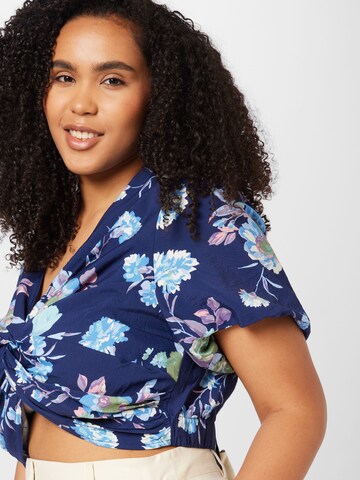 Maglietta 'MATE' di ONLY Curve in blu