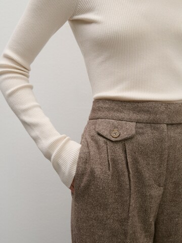 ABOUT YOU x Marie von Behrens Regular Trousers with creases in Beige