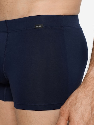 Hanro Boxershorts ' Cotton Essentials ' in Blauw