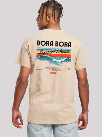 F4NT4STIC Shirt 'Bora Bora Leewards Island' in Beige: voorkant
