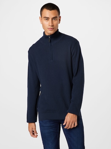 By Garment Makers Sweater 'Theo' in Blue: front