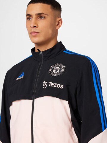 ADIDAS SPORTSWEAR Αθλητικό μπουφάν 'Manchester United Condivo 22 Presentation' σε μαύρο