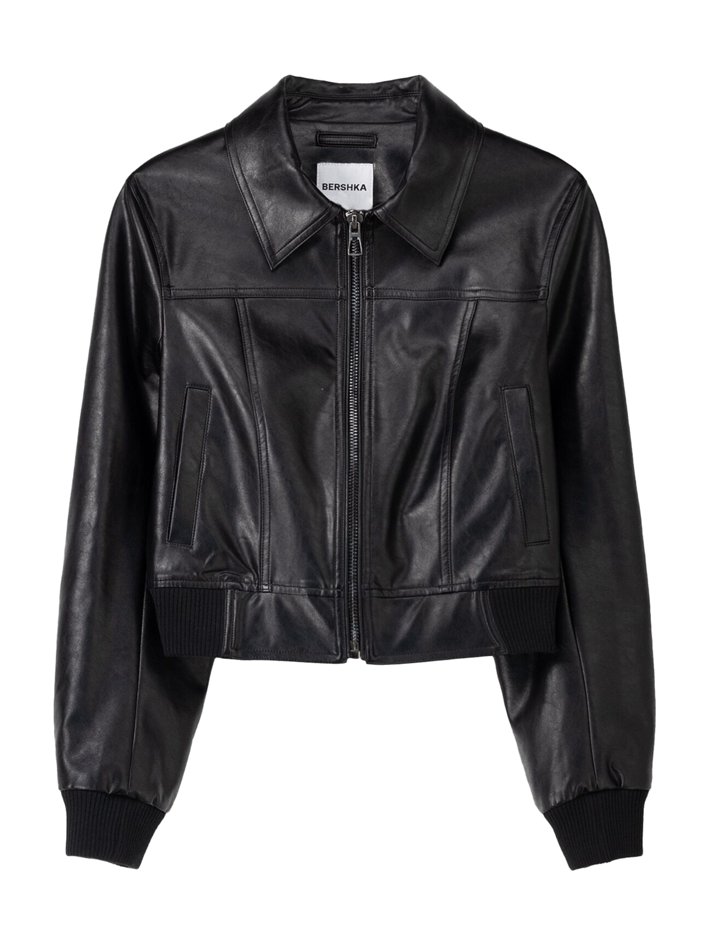 Bershka Between-season jacket in Black: front