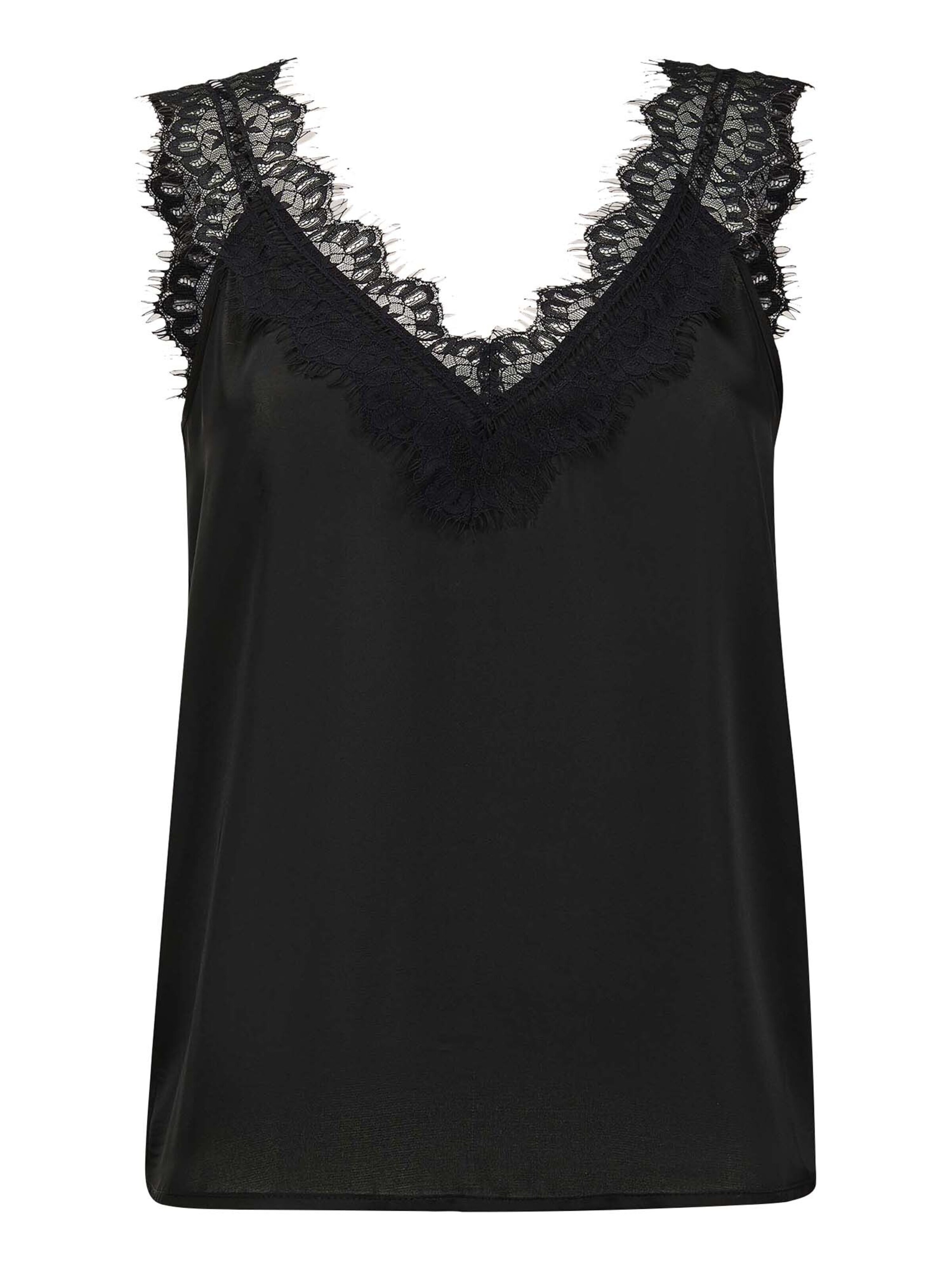 Chemisier MADELEINE en noir : devant